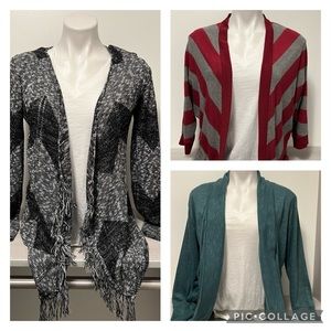 Set of 3 cardigan sweaters size small
